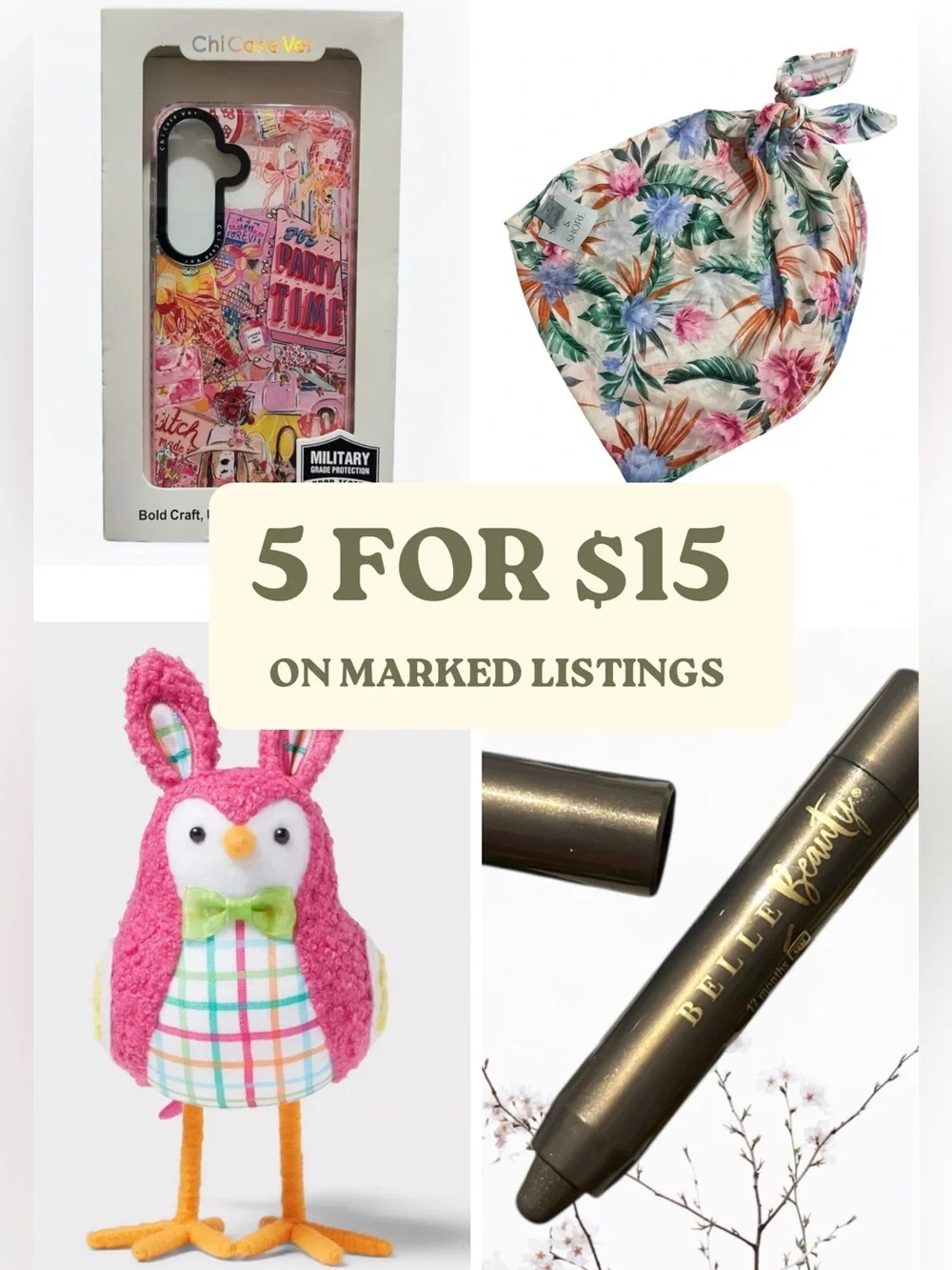 5 for $15 On Marked Listings. Bundle or Like For Offer.